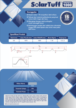 SolarTuff Trimdeck 1000