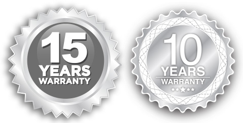 15 Years Warranty Badge